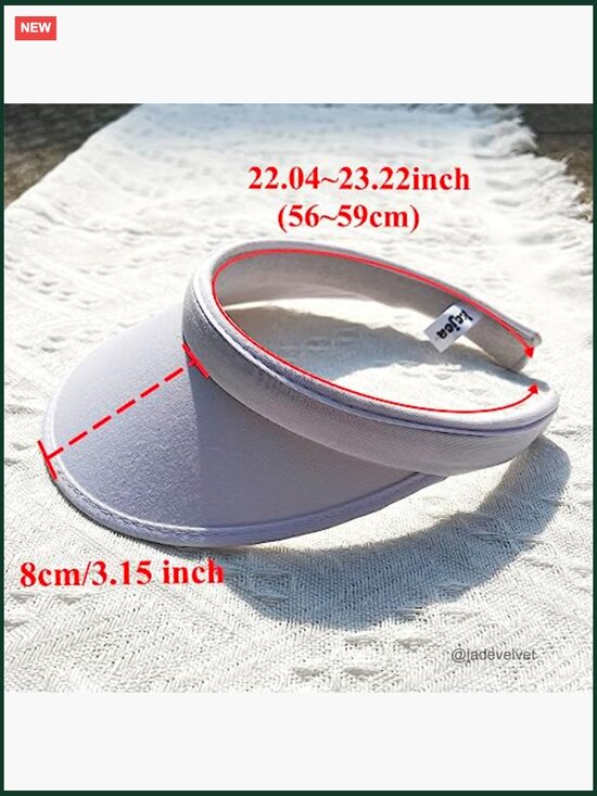 4 Pack Clip On Sun Visor Hats for Women Men Wide Brim Adjustable Sports Golf main image 5